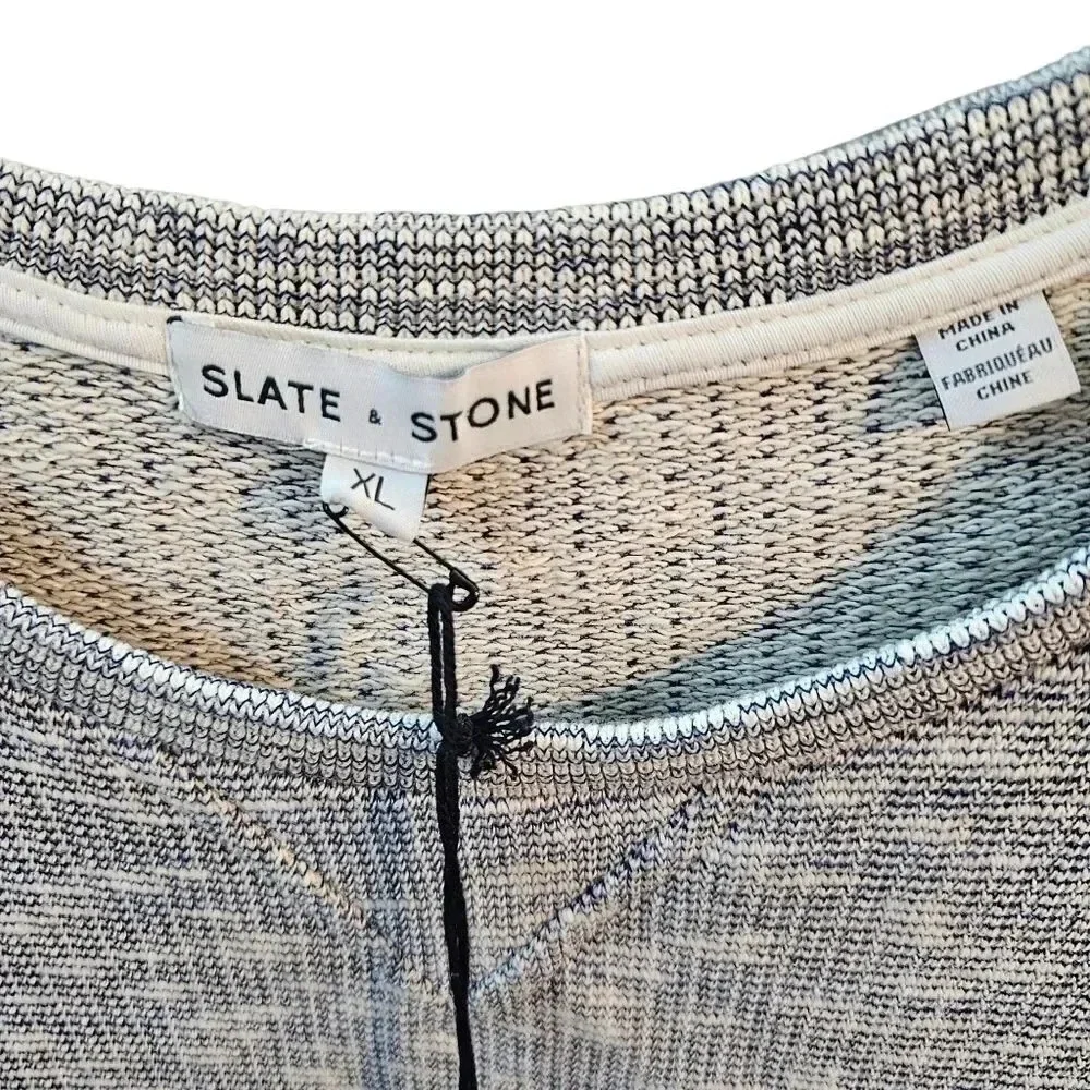 Slate‎ & Stone Long Sleeve Palmer Crewneck Top Size X-large